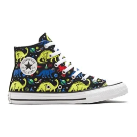 Chuck Taylor All Star Big Dinosaur Preto Multicolorido