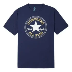 Chuck Taylor All Star Classic Camiseta com Estampa, Gola Redonda e Manga Curta “Azul-Marinho”