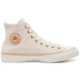 Chuck Taylor All Star com acabamento em couro Vachetta “Rosa Azul”