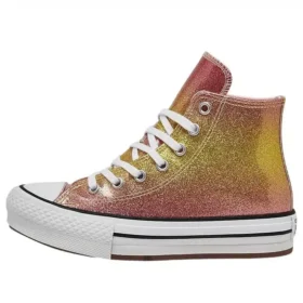 Chuck Taylor All Star com plataforma elevada em EVA “Citrus Glitz”