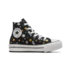 Chuck Taylor All Star com plataforma elevada “Preto”