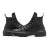 Chuck Taylor All Star com sola de plataforma em couro “Preto”