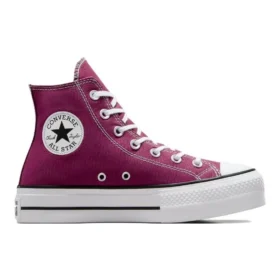 Chuck Taylor All Star com sola elevada e cano alto “Legend Berry”