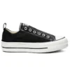 Chuck Taylor All Star com sola grossa tipo plataforma “Preto Branco”