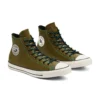Chuck Taylor All Star Couro Envelhecido “Verde Branco”