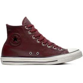 Chuck Taylor All Star de couro de cano alto “Red White”