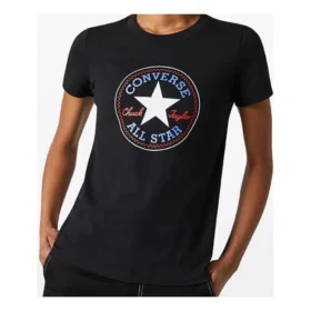 Chuck Taylor All Star de manga curta e gola redonda “Preto”