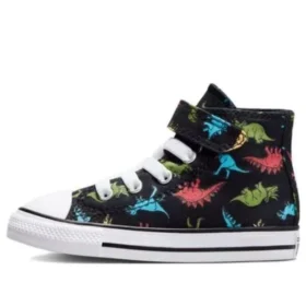 Chuck Taylor All Star Easy-On Dinosaurs Canela Alta “Preto”