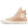 Chuck Taylor All Star em couro com forro em pele sintética “Rosa”