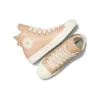 Chuck Taylor All Star em couro com forro em pele sintética “Rosa”