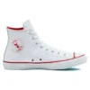 Chuck Taylor All Star em couro “Vermelho Branco”