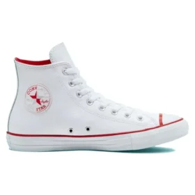 Chuck Taylor All Star em couro “Vermelho Branco”