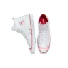 Chuck Taylor All Star em couro “Vermelho Branco”