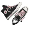 Chuck Taylor All Star Hearts “Preto Vintage Branco”