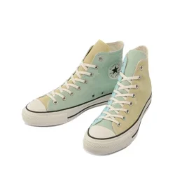 Chuck Taylor All Star Hi Tênis casual de cano alto em lona azul esverdeado Versão japonesa “Green Blue”