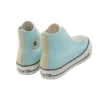 Chuck Taylor All Star Hi Tênis casual de cano alto em lona azul esverdeado Versão japonesa “Green Blue”