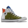 Chuck Taylor All Star High “Branco Verde Vermelho Amarelo”