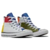 Chuck Taylor All Star High “Branco Verde Vermelho Amarelo”