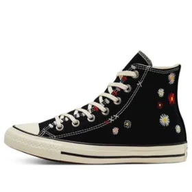 Chuck Taylor All Star High “Daisy Embroidery – Preto”