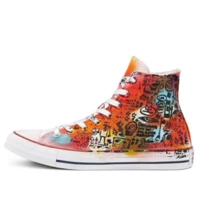 Chuck Taylor All Star High Pintado à Mão “Orange Red”