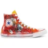 Chuck Taylor All Star High Pintado à Mão “Orange Red”