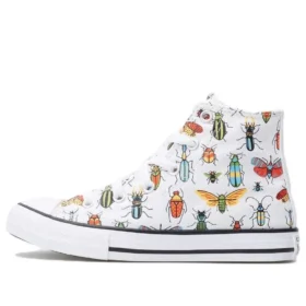 Chuck Taylor All Star High Top “A Bug’s World White”