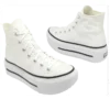 Chuck Taylor All Star Lift Double Stack Hi “Branco Preto”