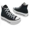 Chuck Taylor All Star Lift Double Stack Hi “Preto Branco”