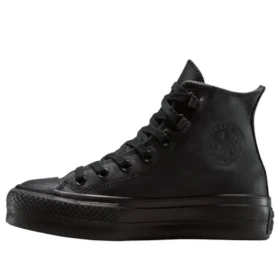 Chuck Taylor All Star Lift Leather High Top “Black”