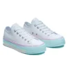 Chuck Taylor All Star Lift Low “Branco Lilás Azul”