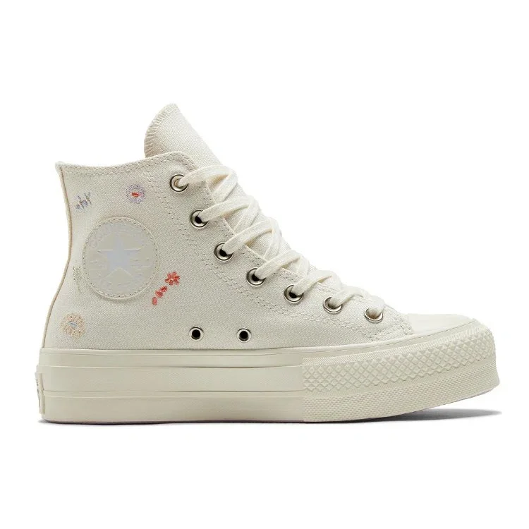 Chuck Taylor All Star Lift Platform “Embroidered Floral – Egret” Chuck Taylor All Star Lift Platform “Embroidered Floral – Egret”