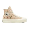 Chuck Taylor All Star Lift Platform High “Embroidered Roses”
