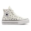 Chuck Taylor All Star Lift Platform High “Estrelas Bordadas – Egret”