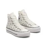 Chuck Taylor All Star Lift Platform High “Estrelas Bordadas – Egret”