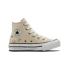 Chuck Taylor All Star Lift Platform High PS “Bordado Floral – Marfim Natural”