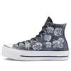 Chuck Taylor All Star Lift Platform Leather Rose Garden “Cinza Branco”