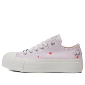 Chuck Taylor All Star Lift Platform Y2K Heart Low Top “Rosa Pálido”