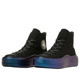 Chuck Taylor All Star Light PLTS ��� Holosole Hi “Preto Aurora Preto”