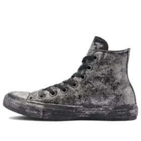 Chuck Taylor All Star Luxe Leather “Preto Cinza Prateado”
