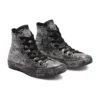 Chuck Taylor All Star Luxe Leather “Preto Cinza Prateado”
