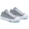 Chuck Taylor All Star Mission-V Bota Baixa Preto Branco Padrão Ondulado “Preto Branco”