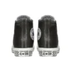 Chuck Taylor All Star Mission-V Leather High Top Preto Branco Sola com Padrão Ondulado “Black White”