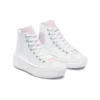 Chuck Taylor All Star Move High “Hybrid Floral – Branco Rosa Espuma”