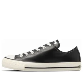 Chuck Taylor All Star Ox em couro verde-oliva “Black White”