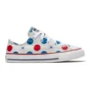 Chuck Taylor All Star Polka Dots “Branco Azul Vermelho”