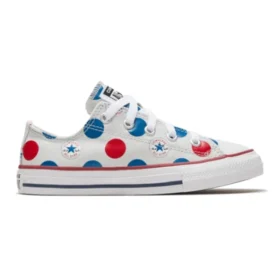 Chuck Taylor All Star Polka Dots “Branco Azul Vermelho”
