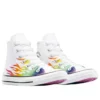 Chuck Taylor All Star Pride High “Branco Caos Fúcsia”