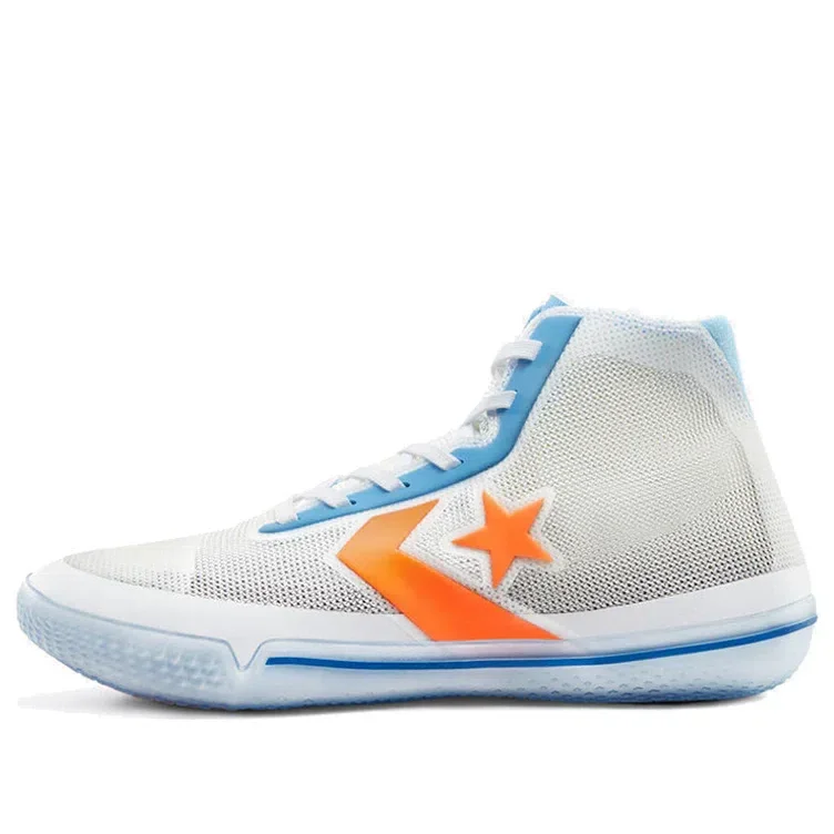 Chuck Taylor All Star Pro BB High “Solstice – Branco Laranja Real” Chuck Taylor All Star Pro BB High “Solstice – Branco Laranja Real”
