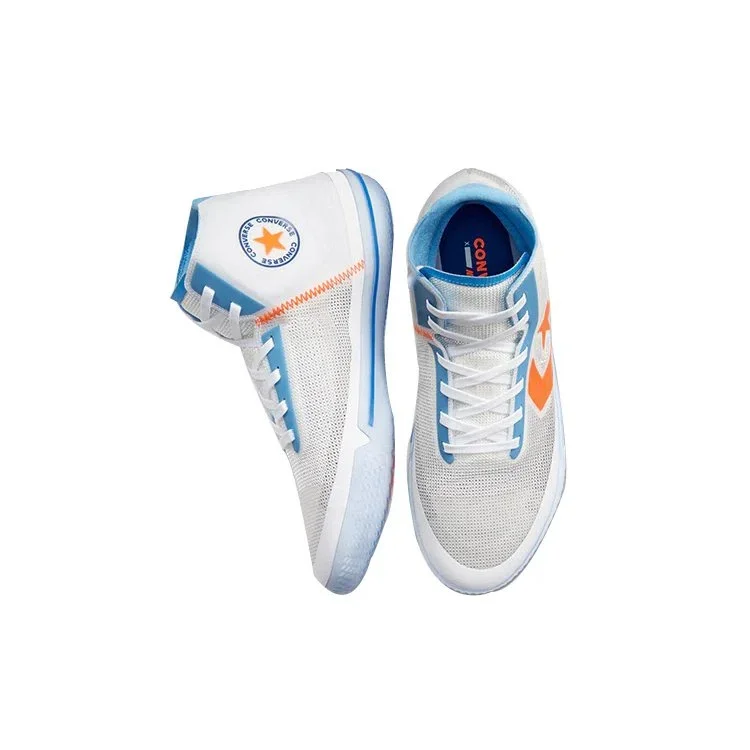 Chuck Taylor All Star Pro BB High “Solstice – Branco Laranja Real” Chuck Taylor All Star Pro BB High “Solstice – Branco Laranja Real”