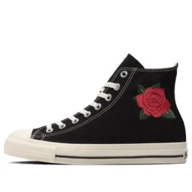 Chuck Taylor All Star Rose Embroidery Hi “Preto Branco Vermelho”